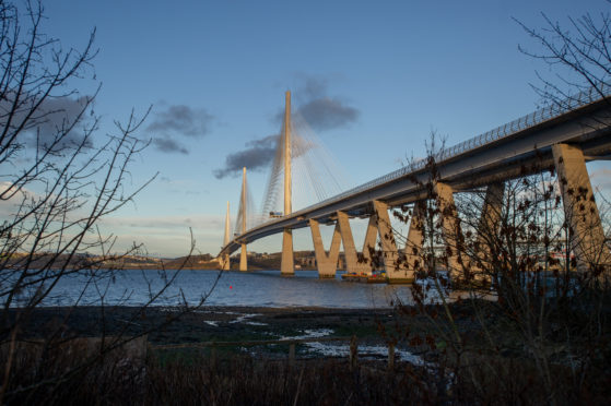 A general view of the Queensferry Crossing,.