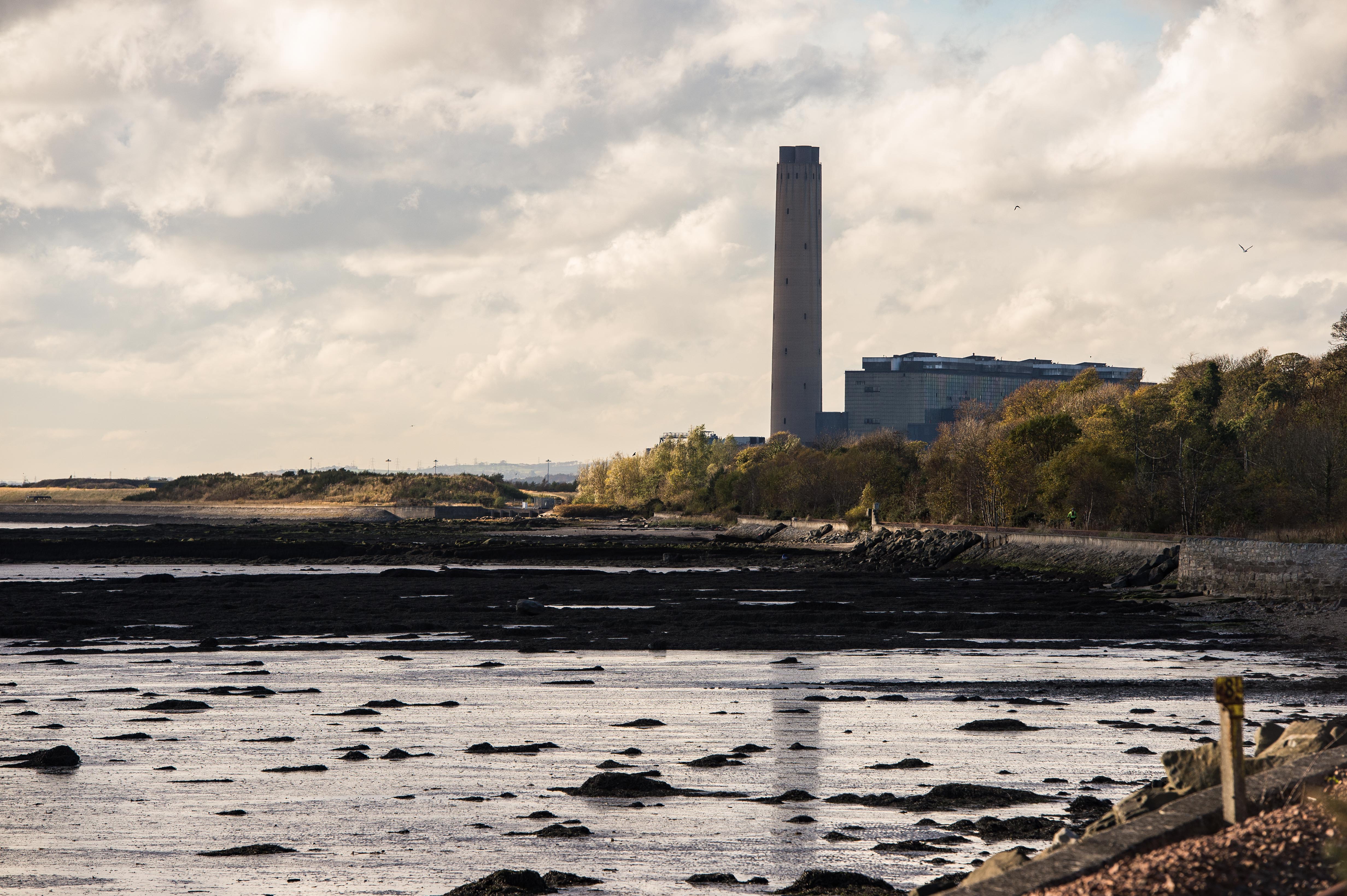 Longannet Power Station, now de commissioned, in Kincardine, Fife.