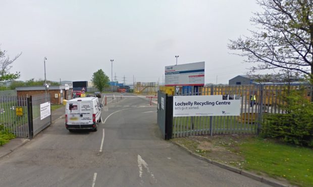 Lochgelly Recycling Centre, Fife (stock image).