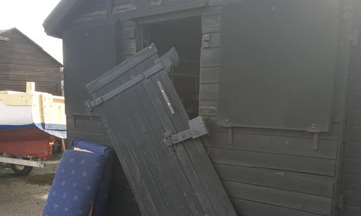 Sheds at Pettycur Harbour were broken into on Thursday night.