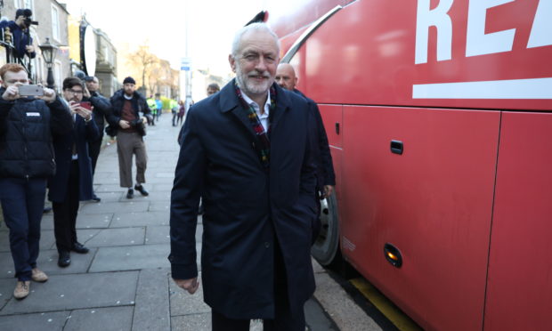 Labour Leader Jeremy Corbyn in Dundee.