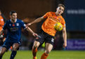 Louis Appere, right, in derby action with Graham Dorrans of Dundee.