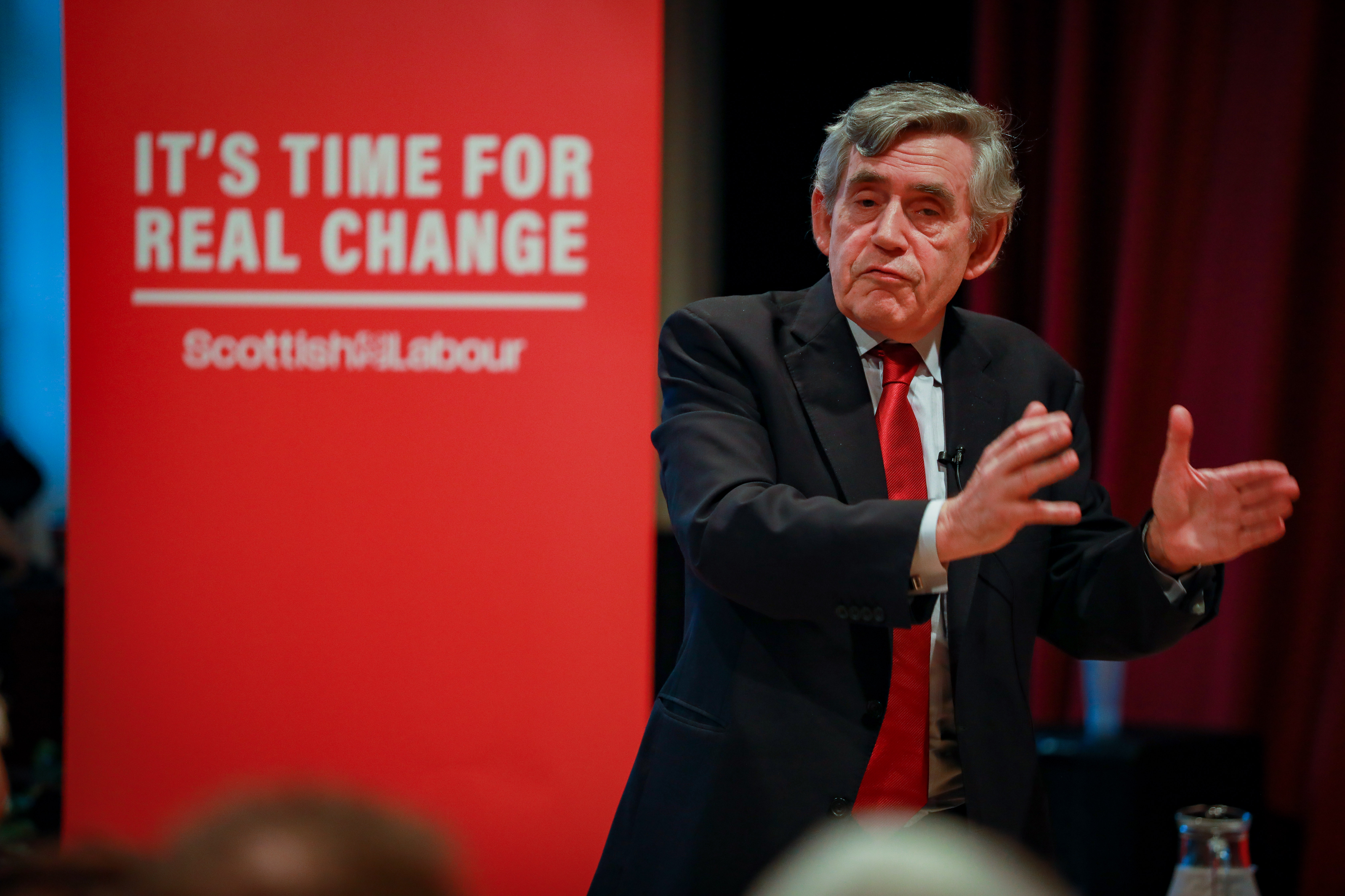 Gordon Brown was back in Kirkcaldy to support activists and the four Fife Labour candidates.
