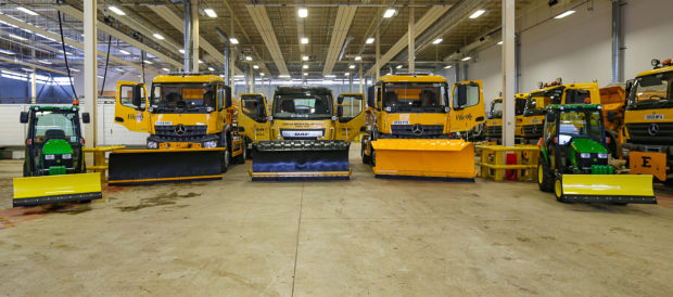 Some of the specialist vehicles which will be out and about on the region's roads.