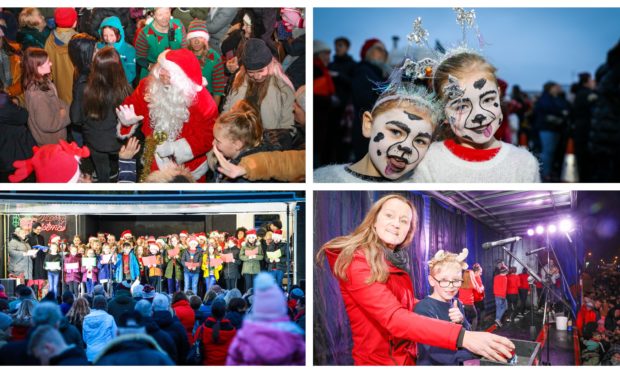 The 2019 Christmas lights switch-ons in Monifieth and Carnoustie.