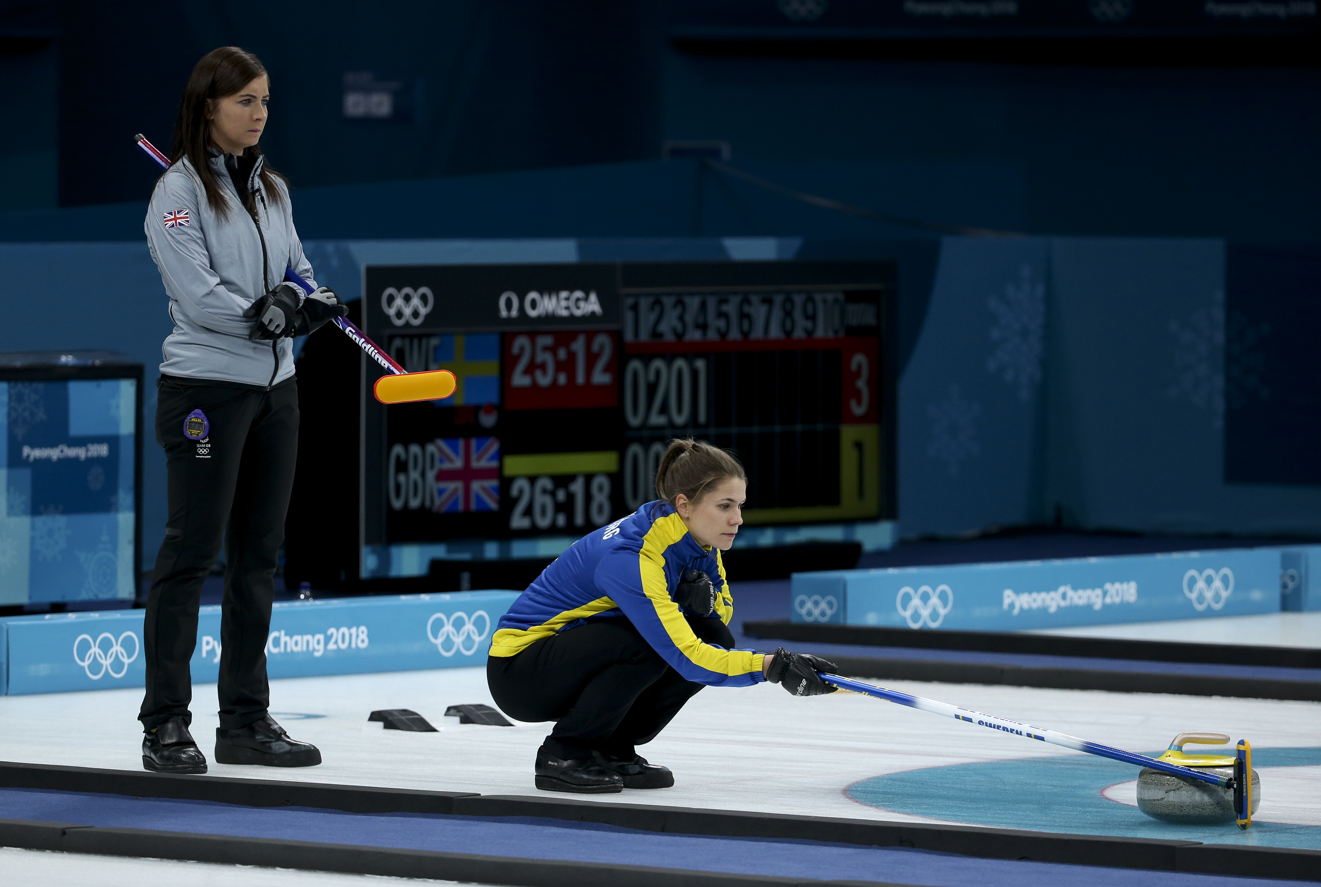 Eve Muirhead and Anna Hasselborg of Sweden will be medal rivals again.