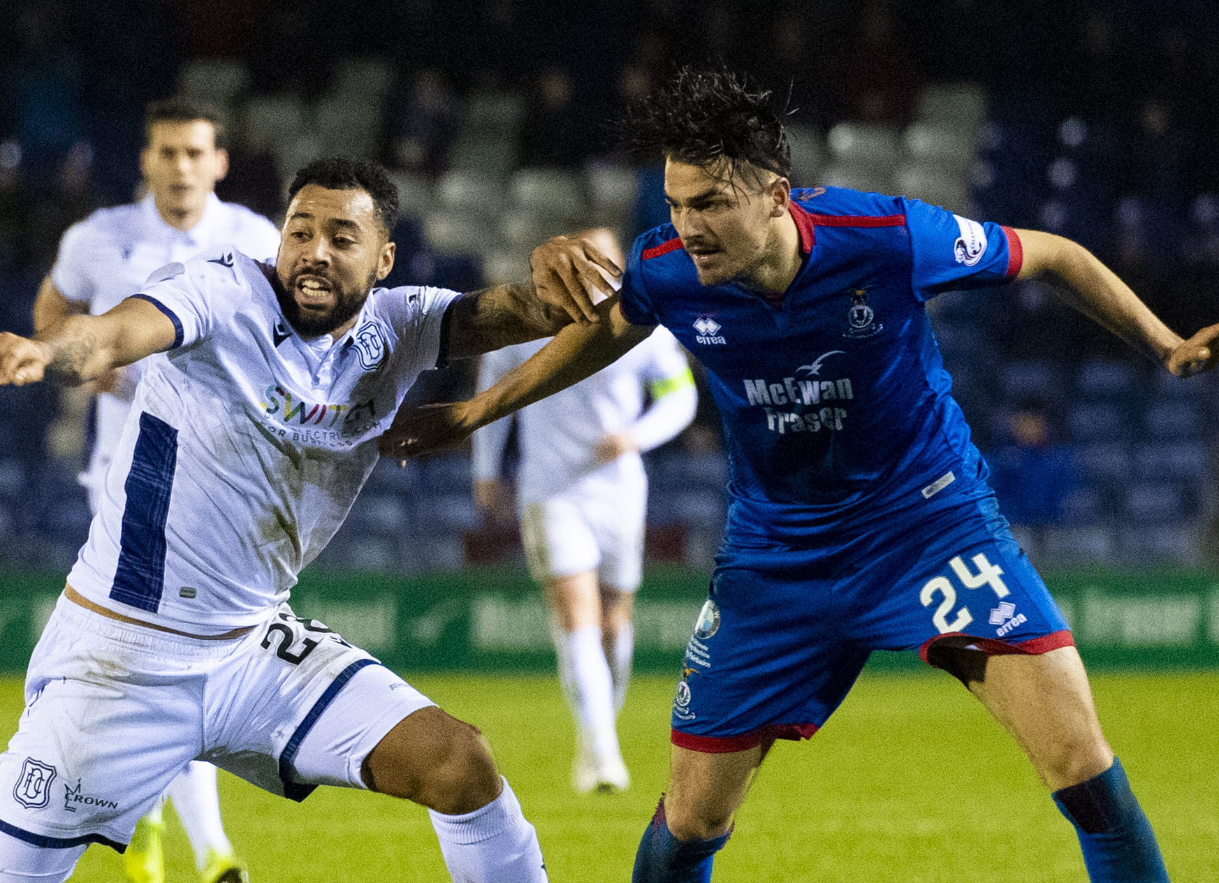 Kane Hemmings in action at Inverness.