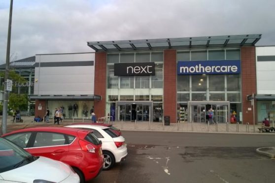 The Mothercare store in Dundee's Gallagher Retail Park.