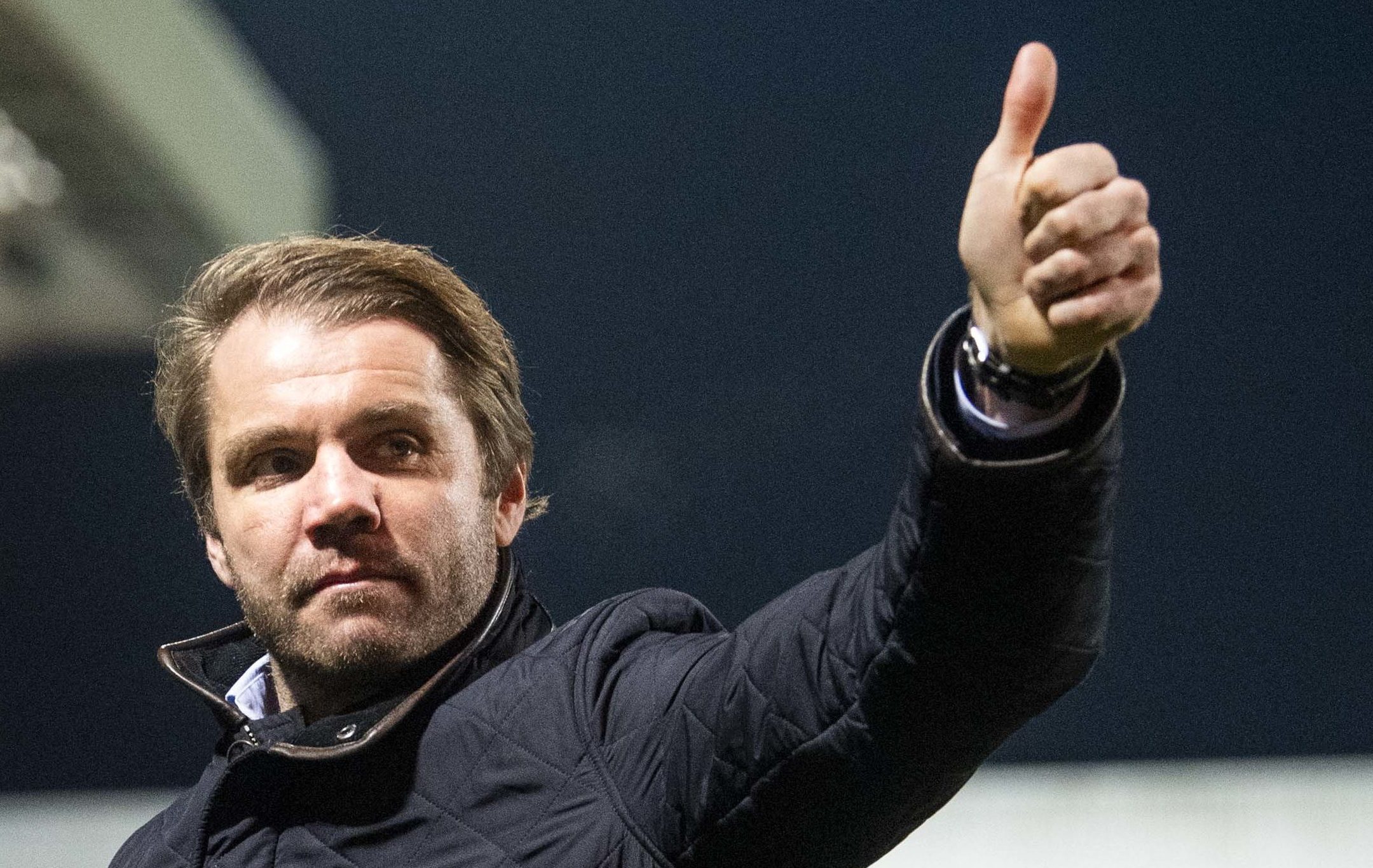 Robbie Neilson celebrates another victory.