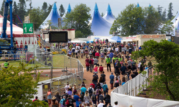 Infrastructure has been left in place after the last T in the Park festival in 2016.