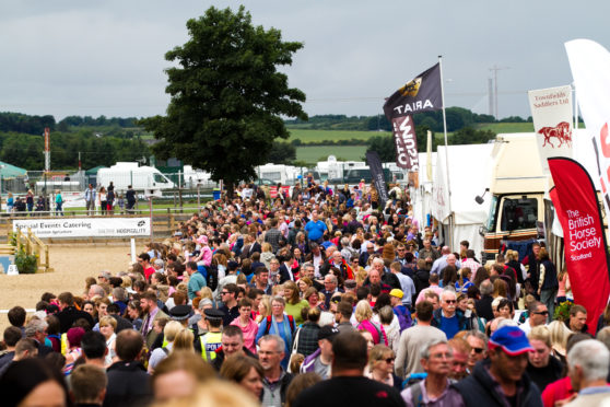 Weekend visitor numbers have become "challenging" at the Royal HIghland Show.