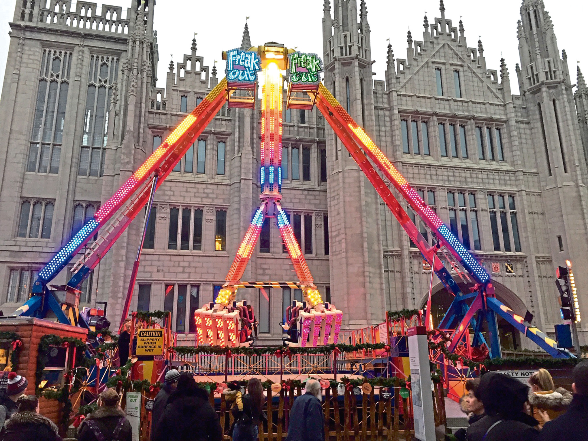 TRAVEL Aberdeen Christmas Village, with iceskating rink, market and