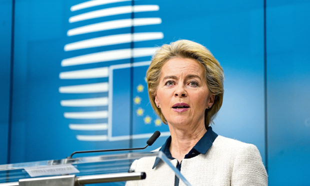 Ursula von der Leyen, president of the European Commission.