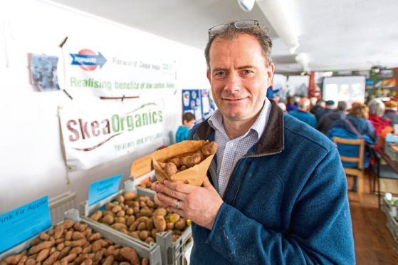 Andrew Skea will have heritage tatties for sale in Coupar Angus town hall.