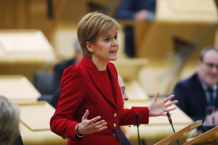 First Minister Nicola Sturgeon.