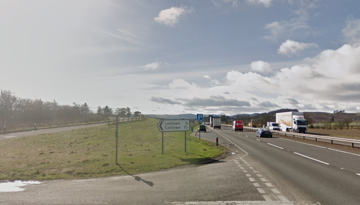 The A90 near Glendoick (stock image).