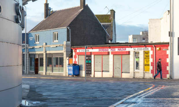 The area where the alleged disturbance took place at Leven Shorehead.