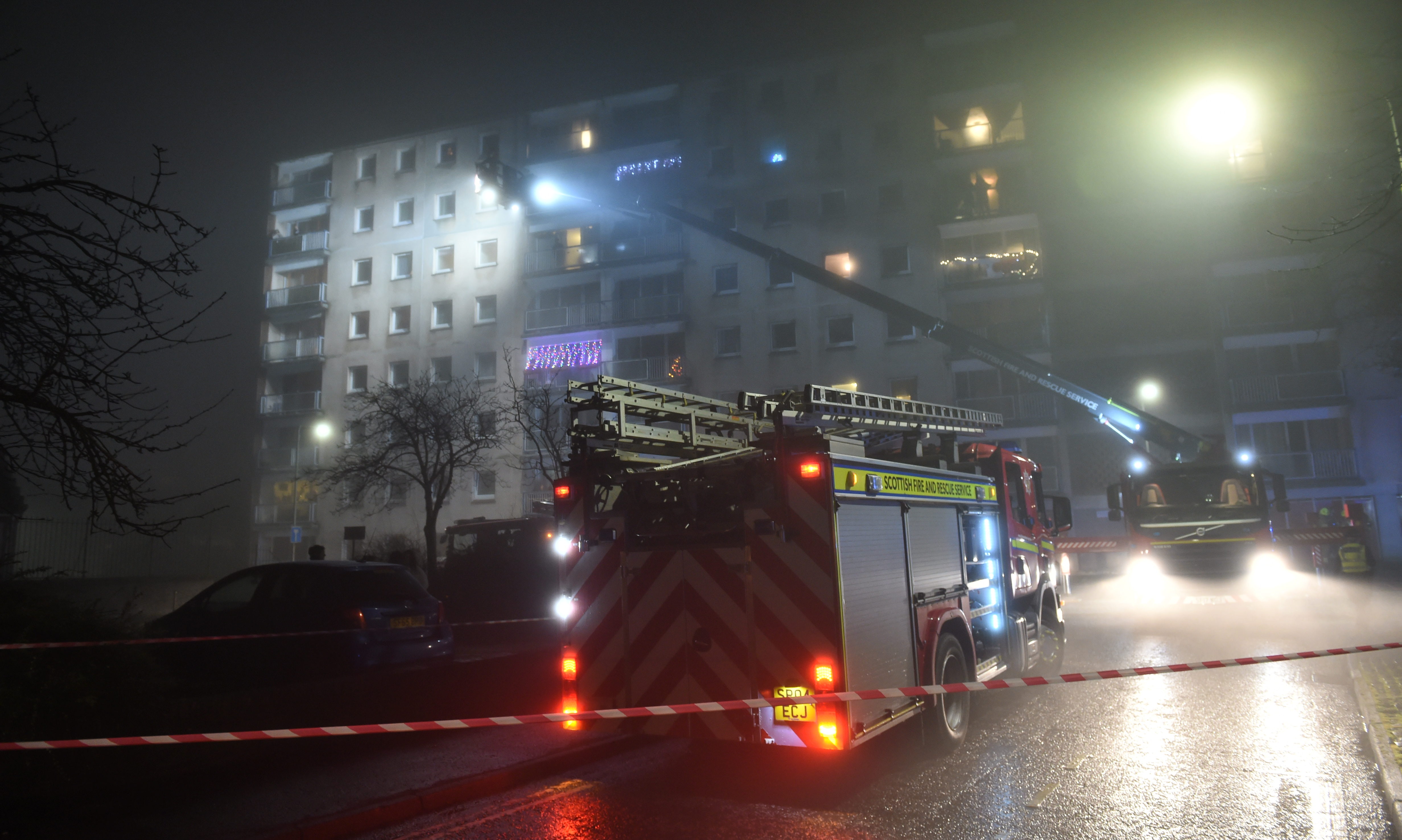 Flats in Pomarium Street were evacuated as firefighters tackled the blaze.