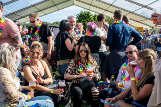 Midsummer Beer Happening in Stonehaven in 2019.