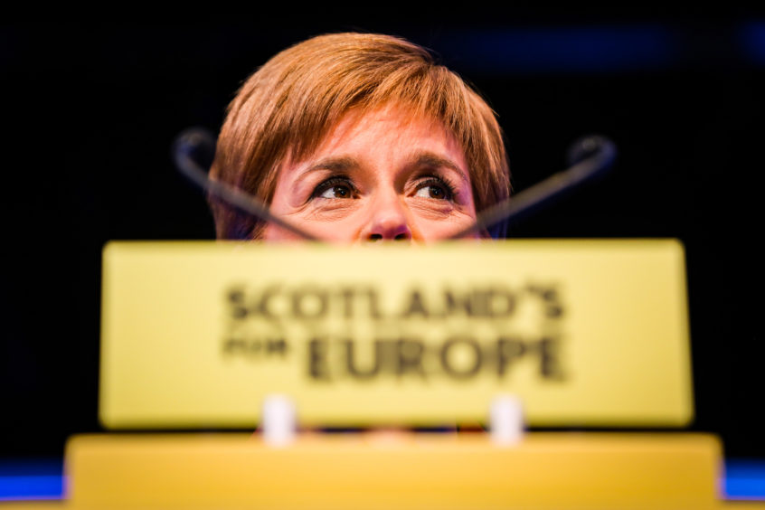 First Minister Nicola Sturgeon.