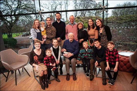 John Hennen with his family.