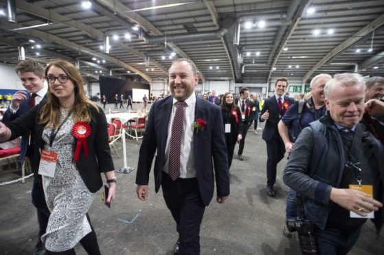 Ian Murray arrives at the general election count at the Royal Highland Centre, Edinburgh, in December where he retained his seat as Labour MP for Edinburgh South.
