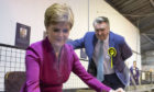 John Nicolson with SNP leader Nicola Sturgeon during the campaign.