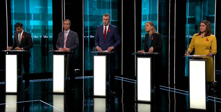 Some of the participants in the ITV leaders debate.