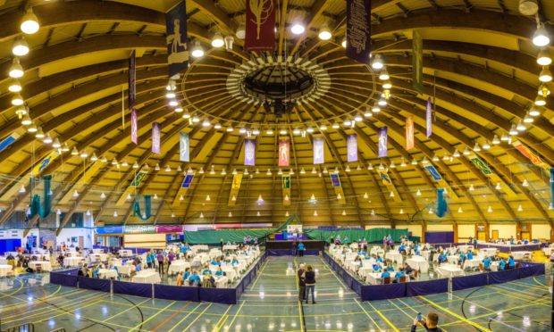 General Electionc counting at the Bells Sports Centre in Perth.