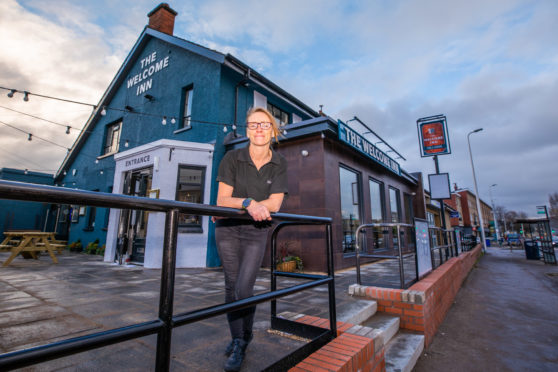Manager Debbie Little is delighted with the relaunched Welcome Inn, Rannoch Road, Perth