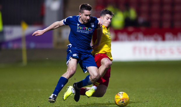 Cammy Kerr in action against Partick.