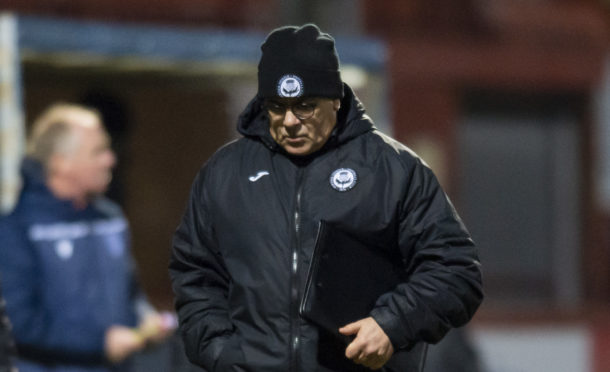 A dejected Ian McCall after losing on Saturday.