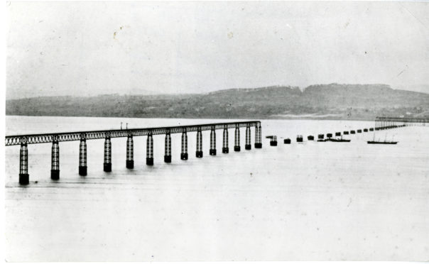 Aftermath of the Tay Bridge Disaster.