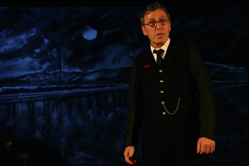 Perth actor Tom McGovern starring in The Signalman, one of the first shows after the re-opening.