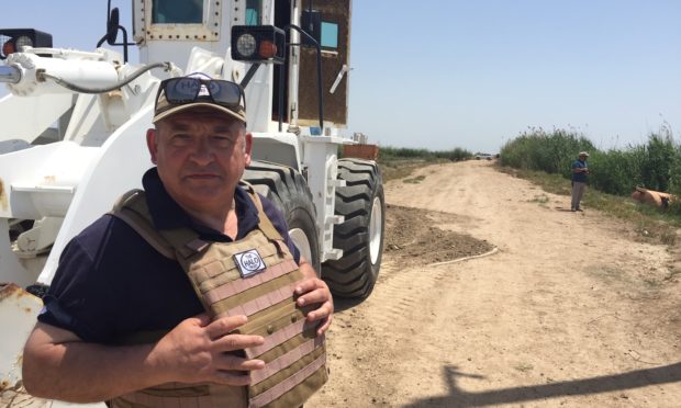 Frank at work in Fallujah, Iraq.