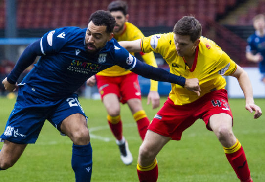 Kane Hemmings in action.