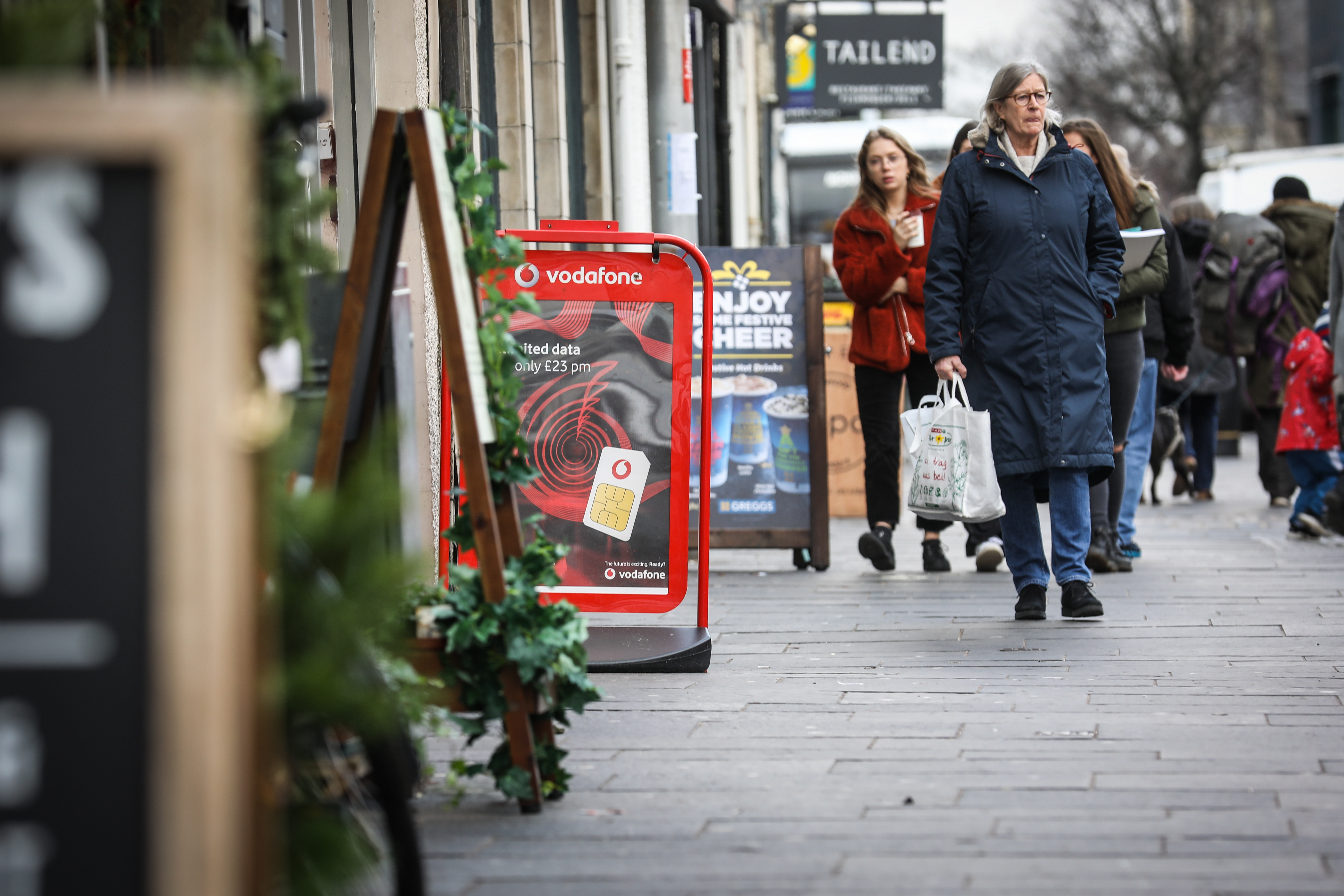 Advertising A-boards, like those in St Andrews, can be problematic for those with impaired sight.