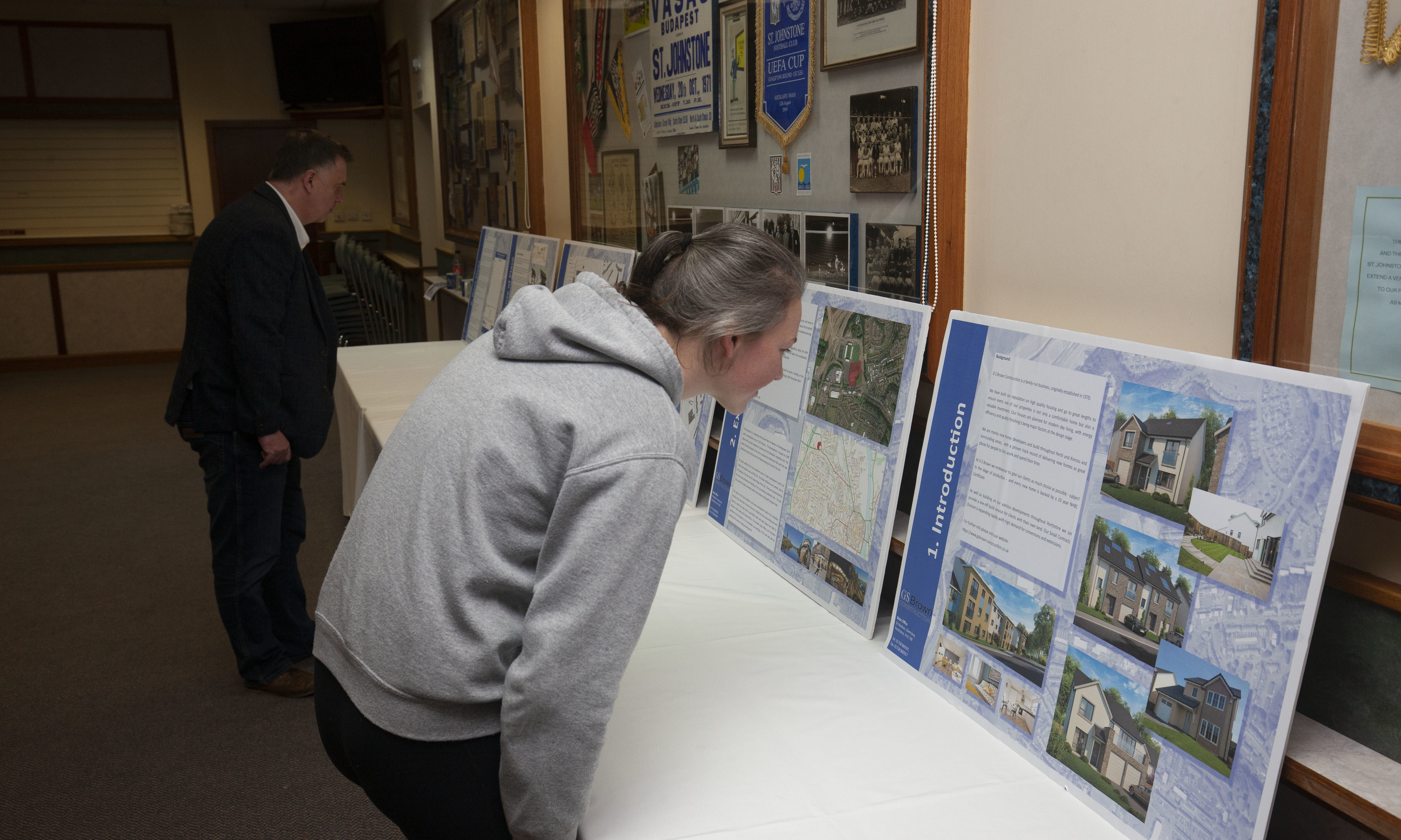 A public consultation was held to provide information about the potential new housing development at McDiarmid Park last week.