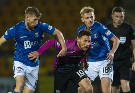 David Wotherspoon in action against St Mirren.