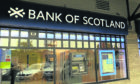 A Bank of Scotland branch.