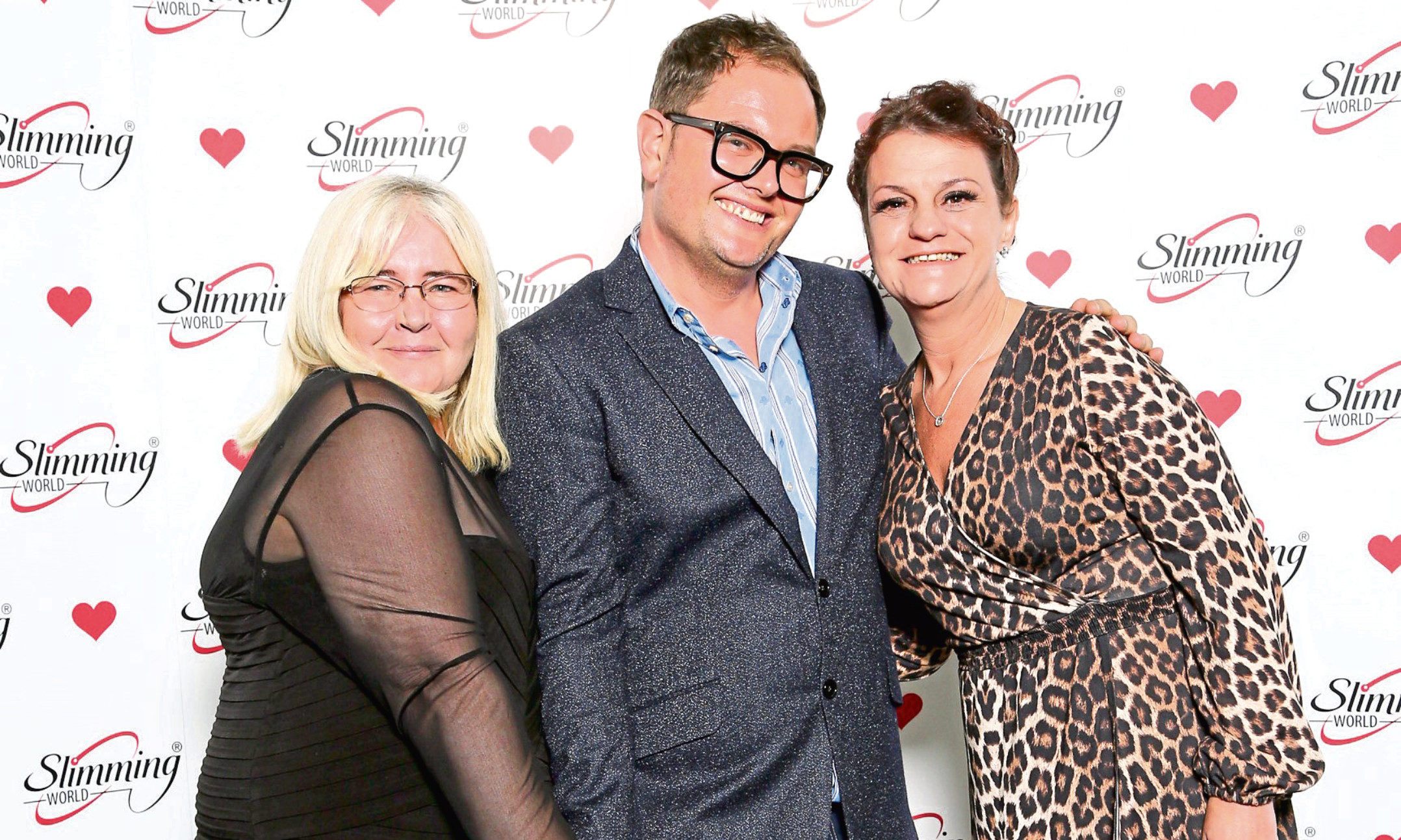 Slimming World consultants Fiona McCurdy and Stella Young meet Chatty Man Alan Carr.