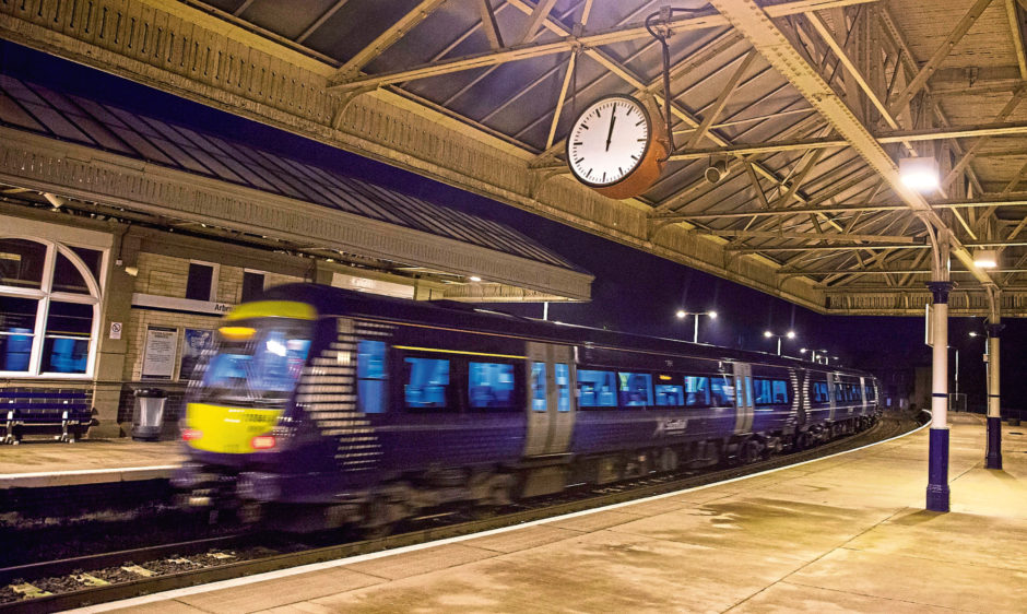 Arbroath railway station.