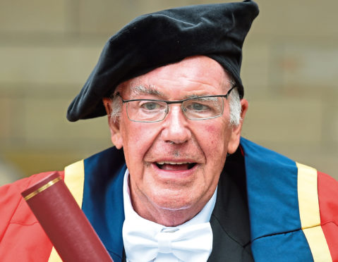 Brian Pack received numerous awards, including an honorary degree from Aberdeen University in 2017.