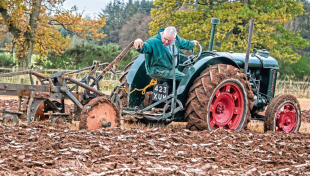 Dougie McNicoll is aiming to plough for 24 hours on a 1944 Fordson N tractor in order to raise cash for charity.
