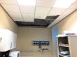 The collapsed ceiling at Broughty Ferry police station.