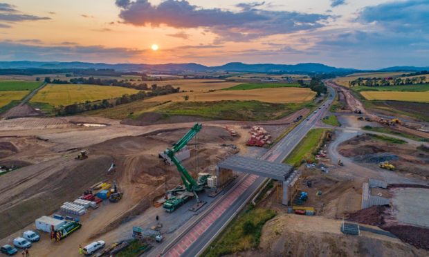 DO NOT DELETE: A9 DUALLING STOCK IMAGE TRANSPORT SCOTLAND LUNCARTY BIRNAM