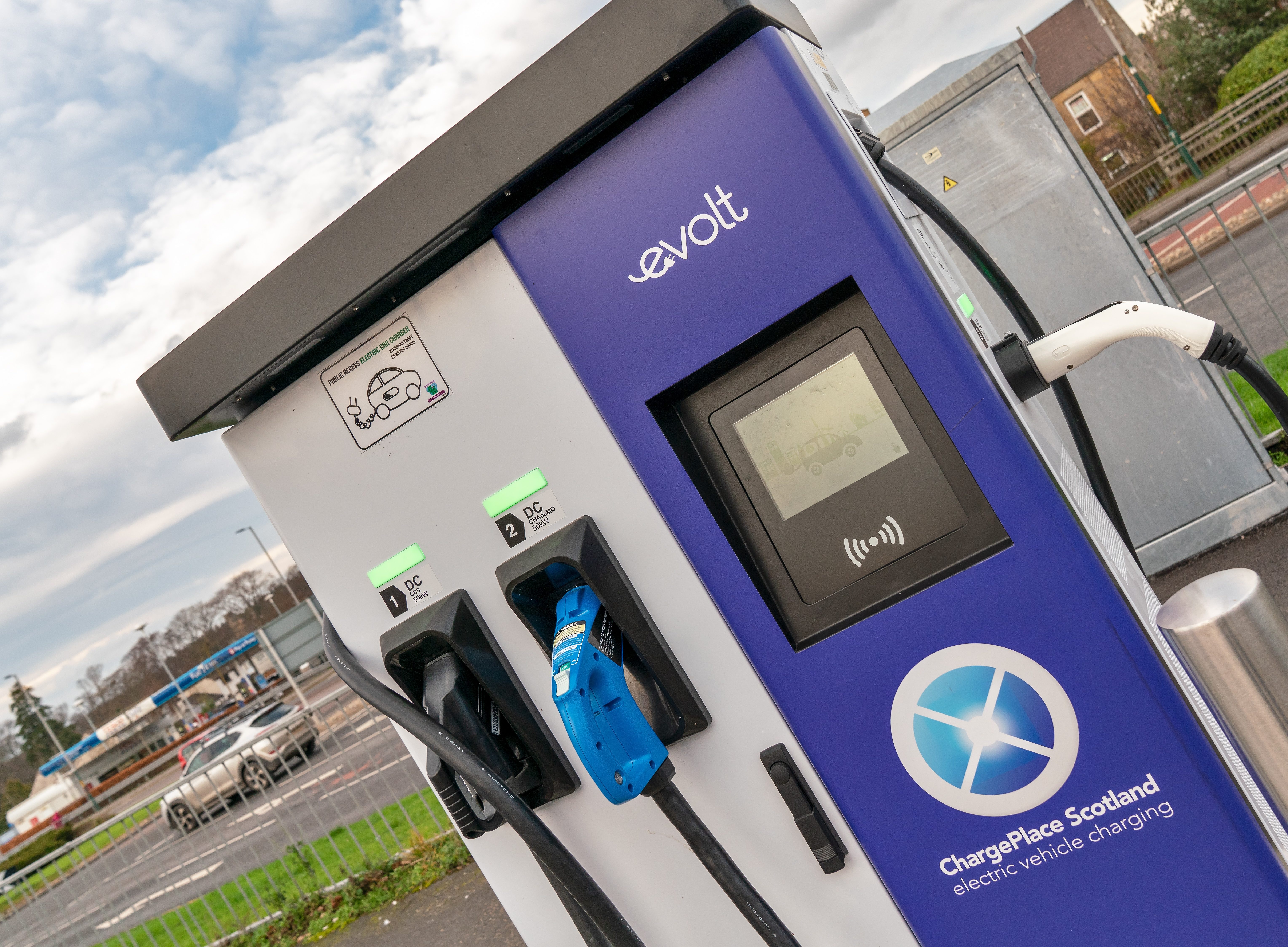 Public charging points are springing up across Scotland.