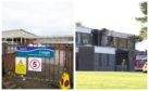 Craigie High, left, and Braeview Academy, which was badly damaged by fire in 2018
