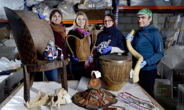 Left to right, Anna Marzemin, Heather Stewart, Lesley Scott and Markus Stitz from the David Livingstone Centre in Blantyre, which received £39,000 in the announcement.