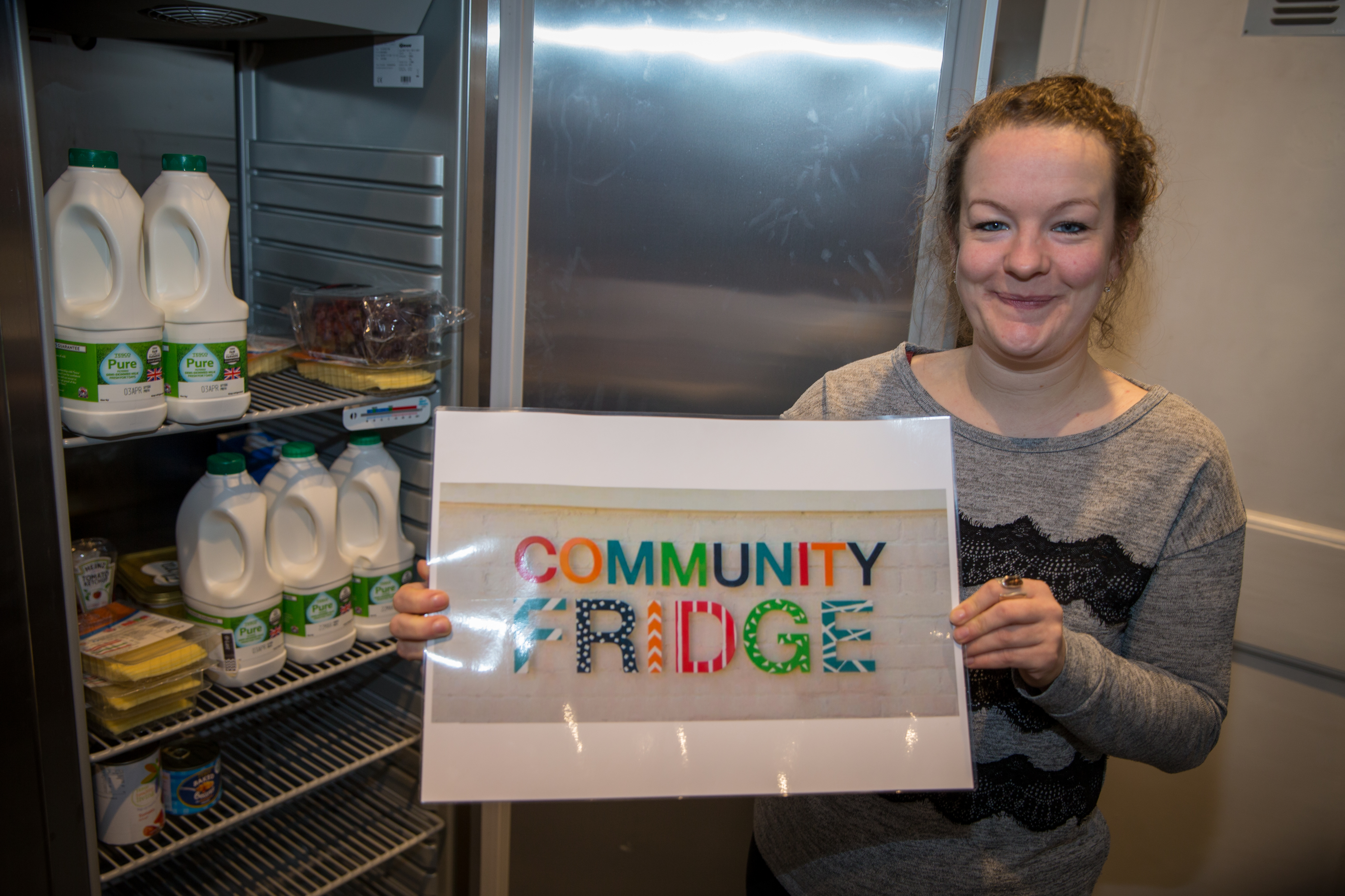 Lynsey Penny was the driving force behind the community fridge.